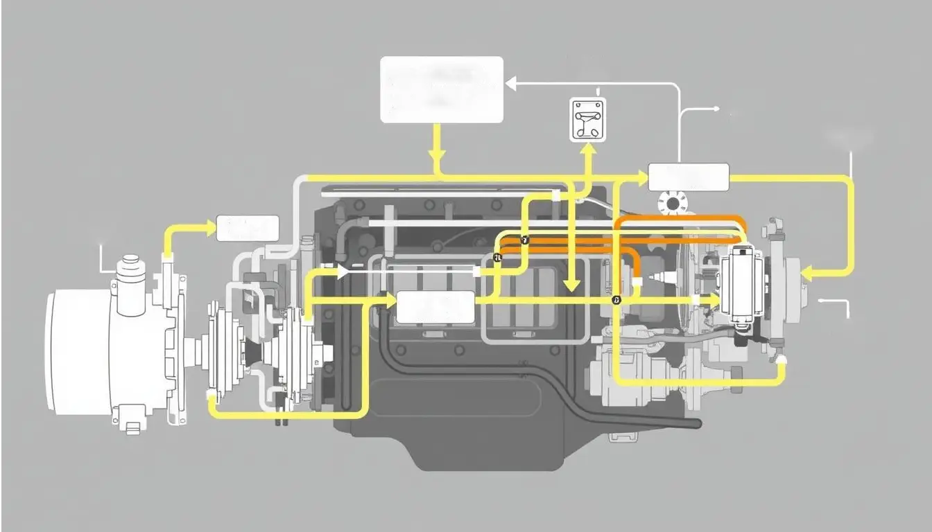 engine oil flow animation 